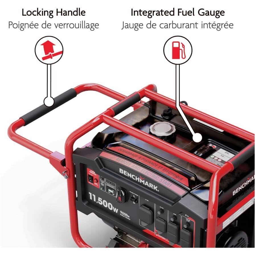 Portable Gas Generator - with Remote Start. 11500W 76-80dB